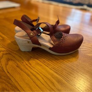 Dansko Marta Open-Back Mary Jane Clog Sandal